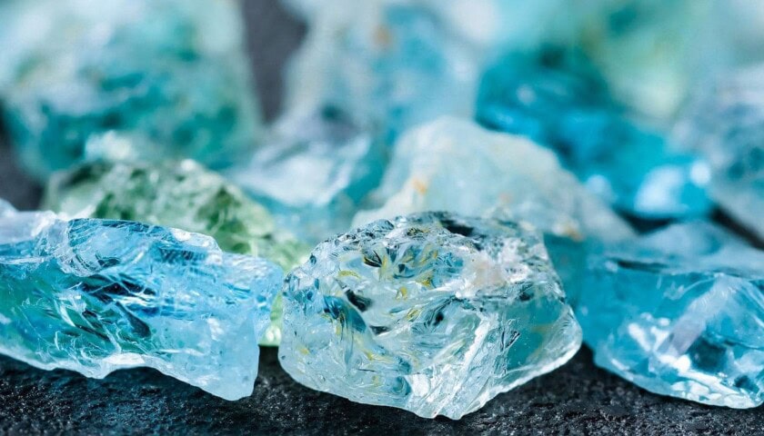 March Birthstone Aquamarine Bloodstone