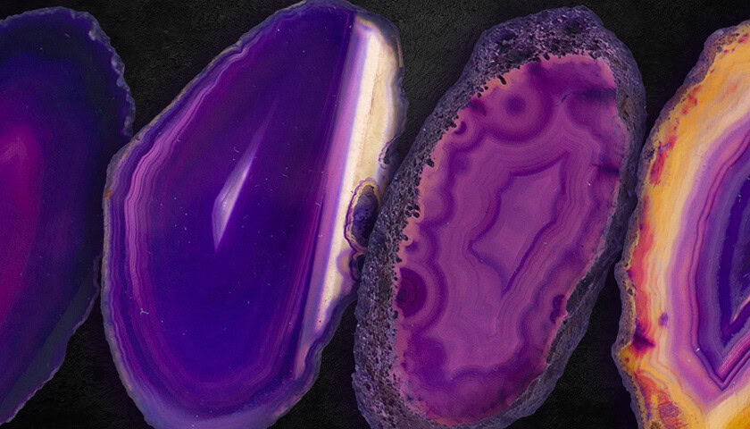 Purple Agate Slices 2