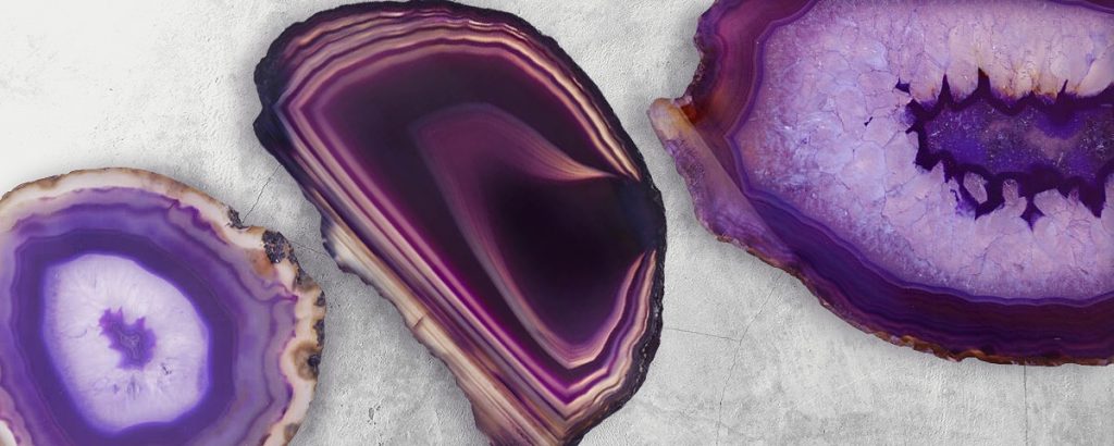 Purple Agate Slices 3